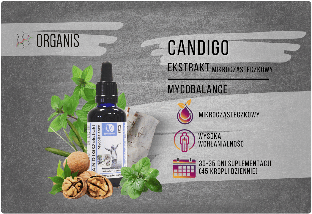 Candigo MycoBalance Ekstrakt Mikrocząsteczkowy 50 ml Organis