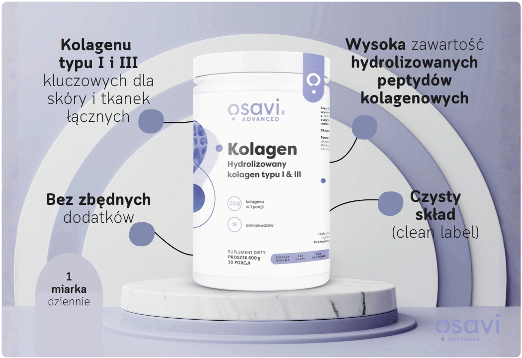 Kolagen Hydrolizowany Kolagen Wołowy Typu I III Osavi