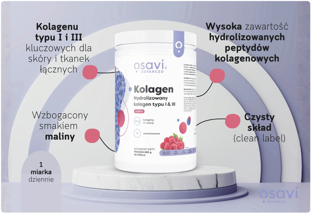 Kolagen Hydrolizowany Kolagen Wołowy Typu I III Osavi