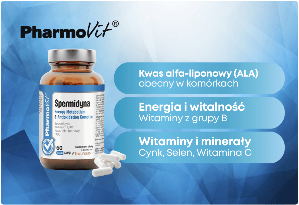 Spermidyna Energy Metabolism & Antioxidation Complex (30 kapsułek) Pharmovit