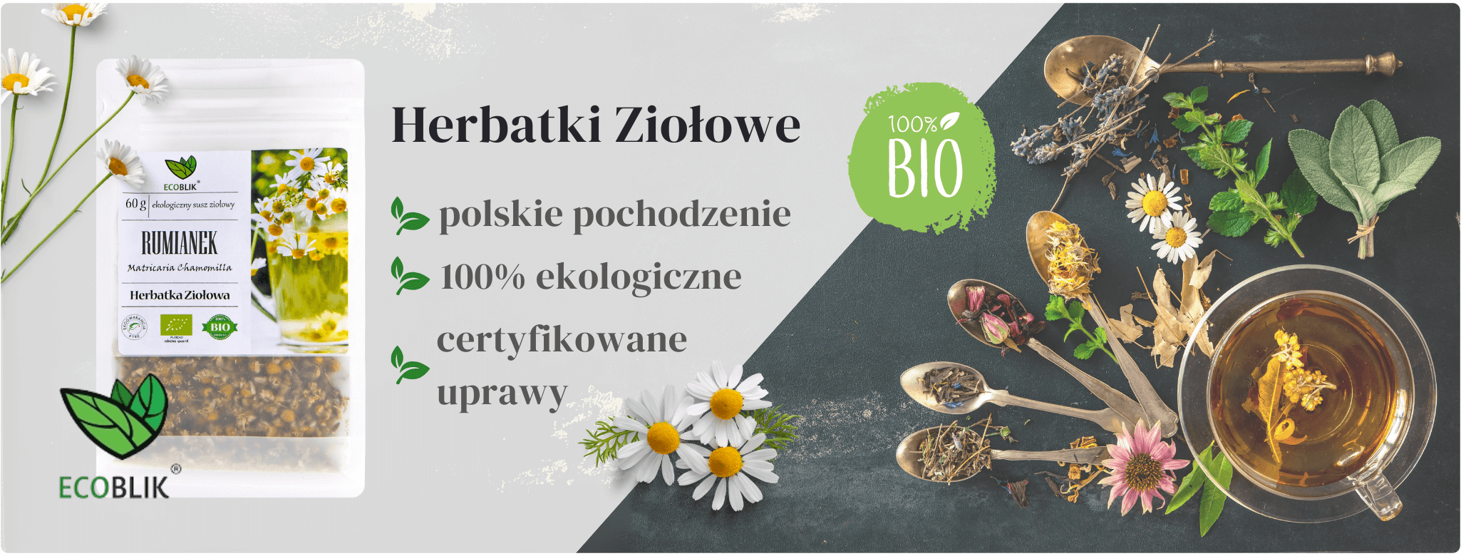 Rumianek Koszyczek 40g Herbatka ziołowa EcoBlik