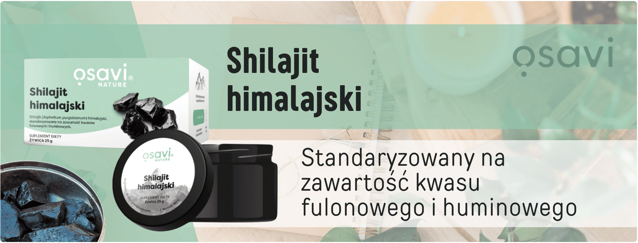 Shilajit Himalajski Mumio Żywica 25 g Osavi