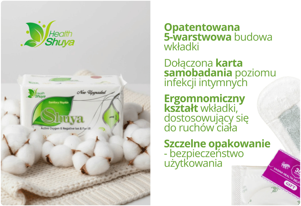 Wkładki Higieniczne Bawełniane Ultracienkie 30 sztuk Shuya