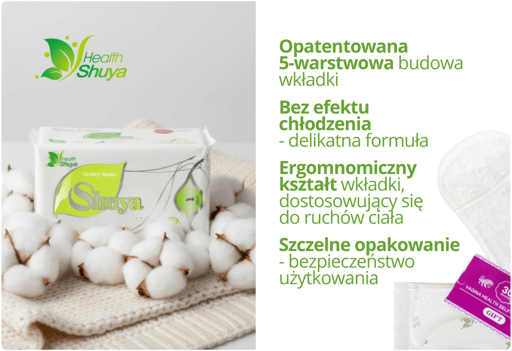 Wkładki Higieniczne Bawełniane Ultracienkie 30 sztuk Shuya
