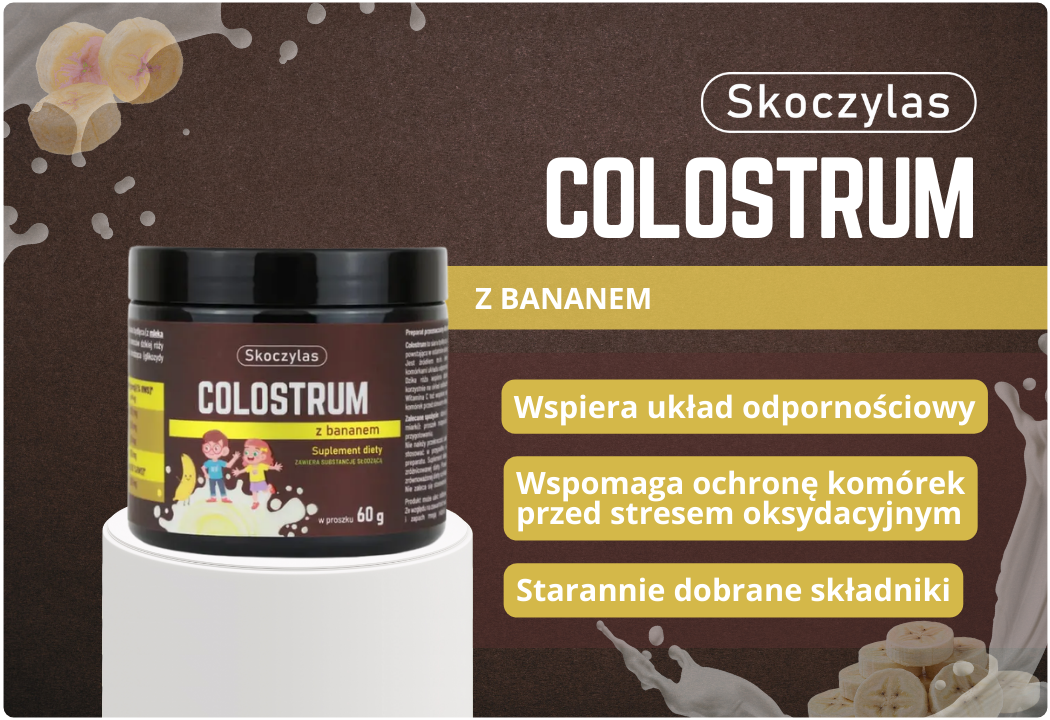 Colostrum z Bananem Proszek 60 g Skoczylas 