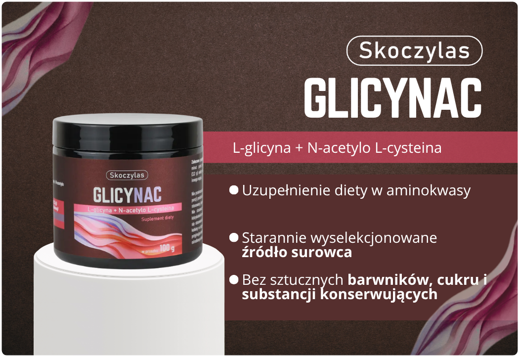 Glicynac L-glicyna N-acetylo L-cysteina Proszek 100g Skoczylas