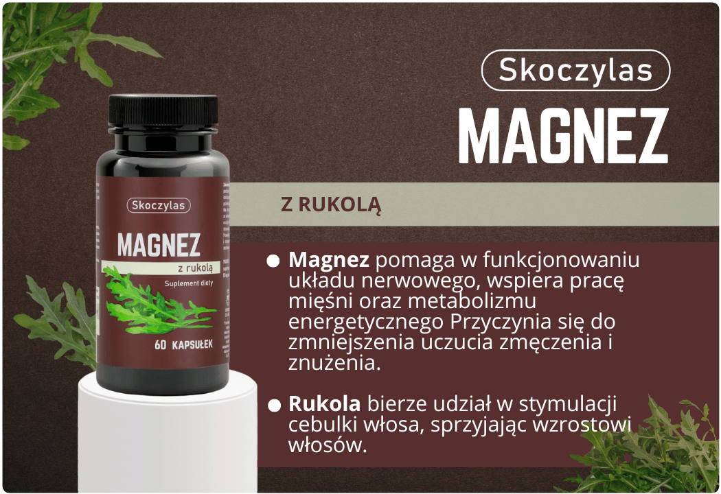 MAGNEZ z Rukolą (60 kaps) Skoczylas