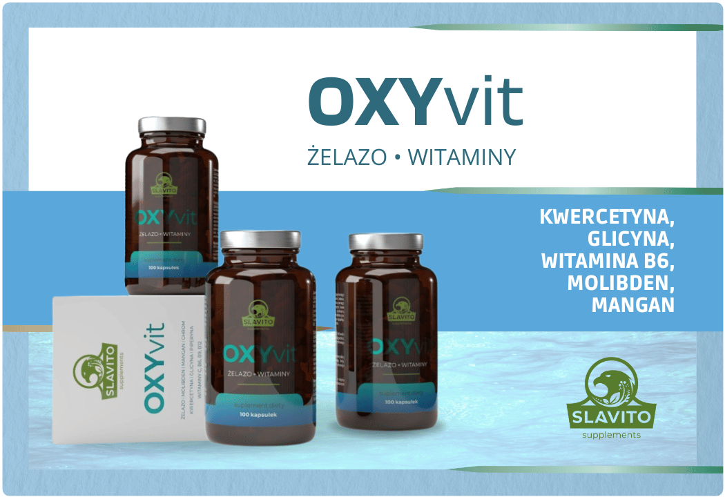 OXYvit Żelazo i Witaminy 100 kapsułek Slavito