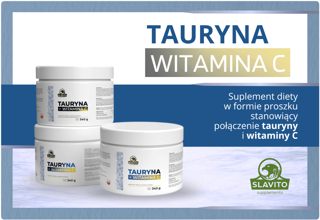 Tauryna z Witaminą C Proszek 340 g Slavito