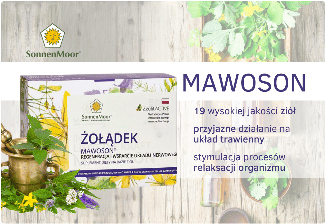 Żołądek MAWOSON Wyciąg z Ziół Regeneracja i Wsparcie Układu Nerwowego Płyn 8 x 100 ml SonnenMoor