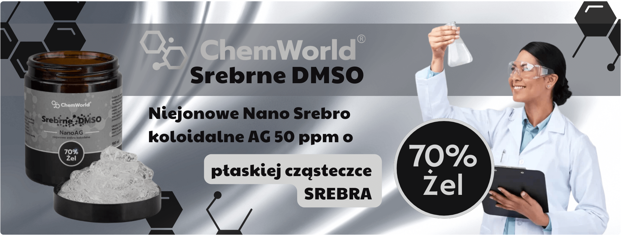 DMSO z niejonowym Nano Srebrem