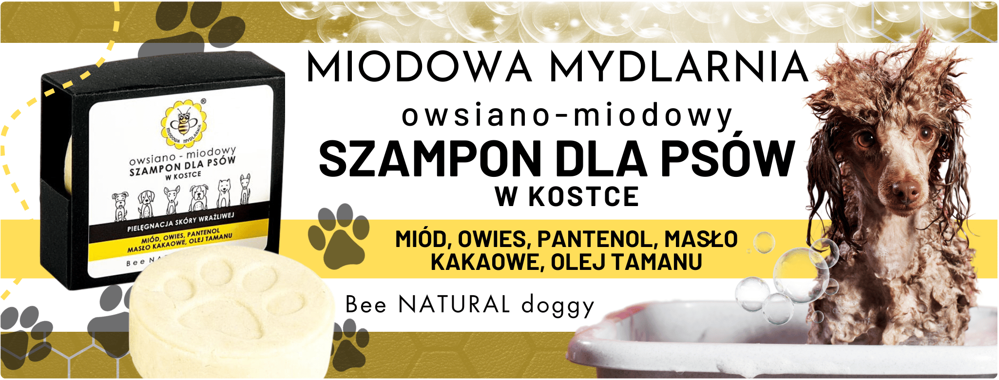 Szampon dla Psów Owsiano-Miodowy Miodowa Mydlarnia