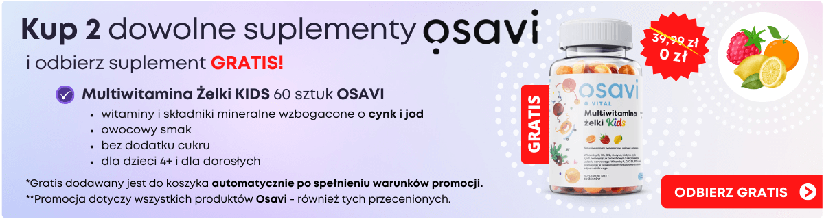 Promocja Osavi - Multiwitamina Żelki KIDS (60 szt) Gratis | Enaturalnie.pl
