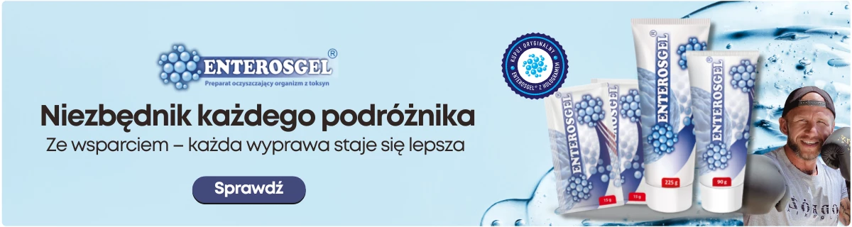  ENTEROSGEL® z kanałem @PodróżeWojownika! | Piotr Pająk - Podróże Wojownika | Enaturalnie.pl