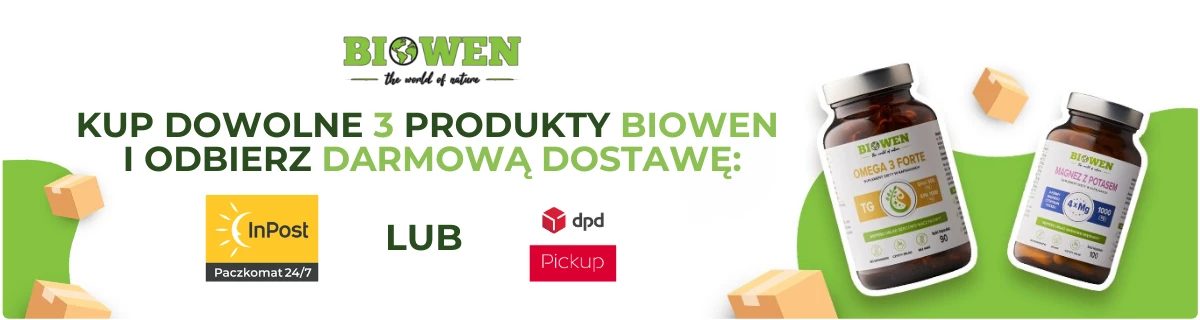 Darmowa Dostawa przy zakupie 3 produktów Biowen